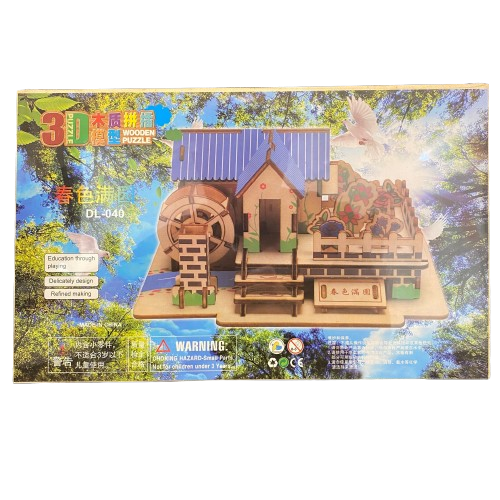 Kendin Yap(DIY) Ahşap Çiftlik Evi Maket Yapım Seti