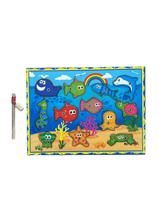 Ahşap, Mıknatıslı Balık Tutma Oyunu - Antiola