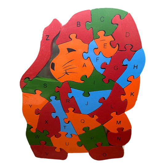 Ahşap Yapboz, Aslan Figürlü Puzzle