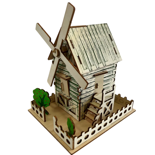 Kendin Yap(DIY) Ahşap Çiftlik Evi Maket Yapım Seti