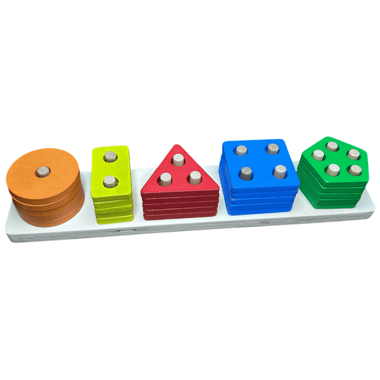 Montessori Ahşap Geometrik Şekiller - Antiola