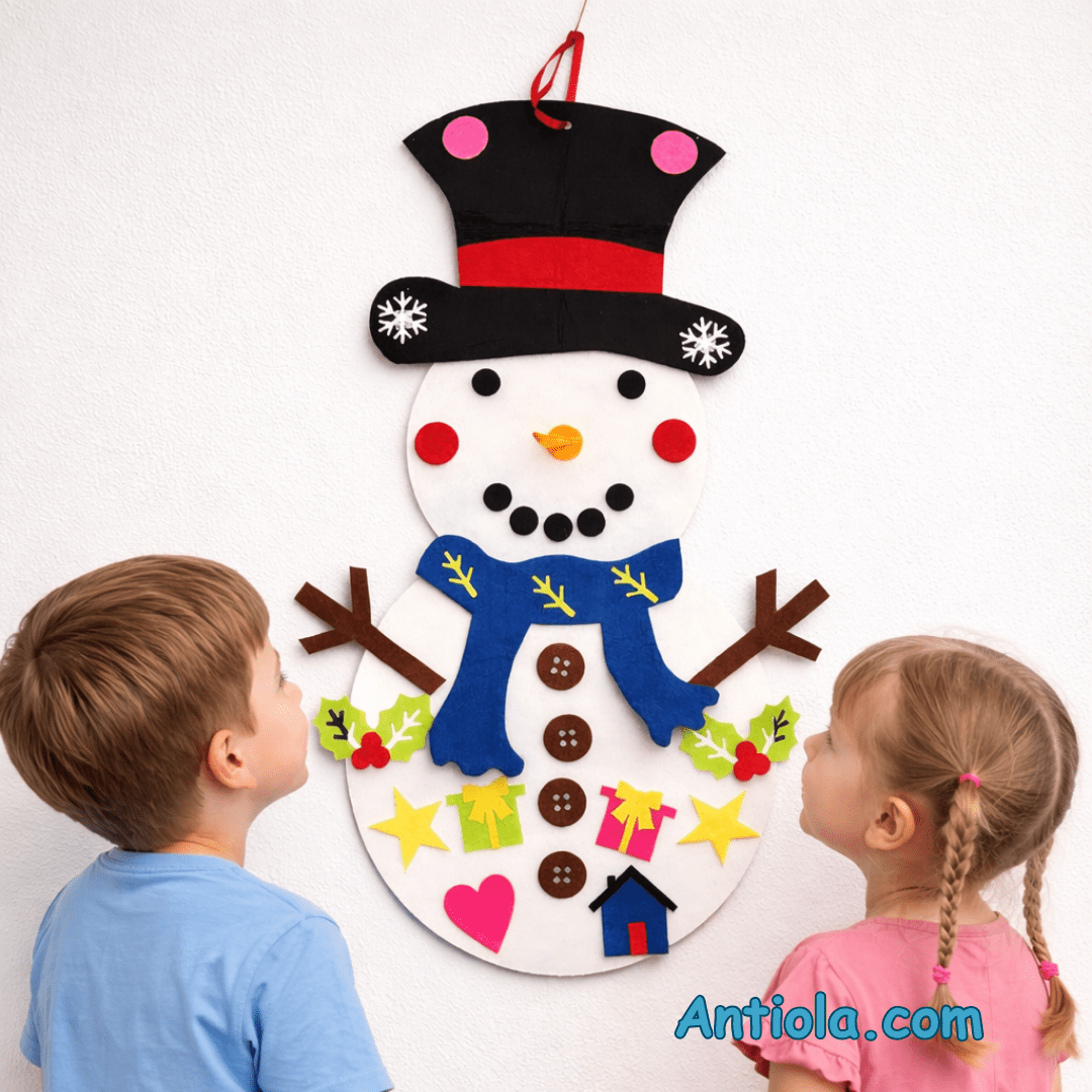 Montessori Keçe Kardan Adam - Antiola