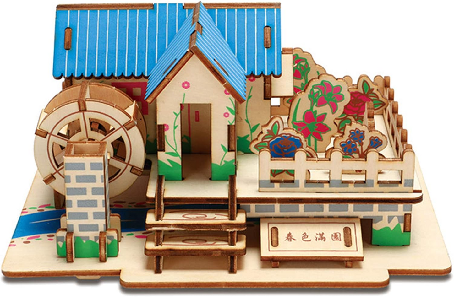 Kendin Yap(DIY) Ahşap Çiftlik Evi Maket Yapım Seti