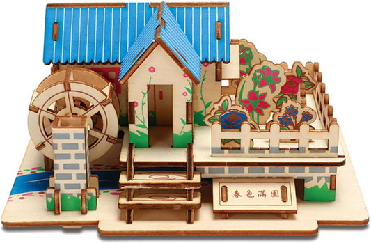 Kendin Yap(DIY) Ahşap Çiftlik Evi Maket Yapım Seti