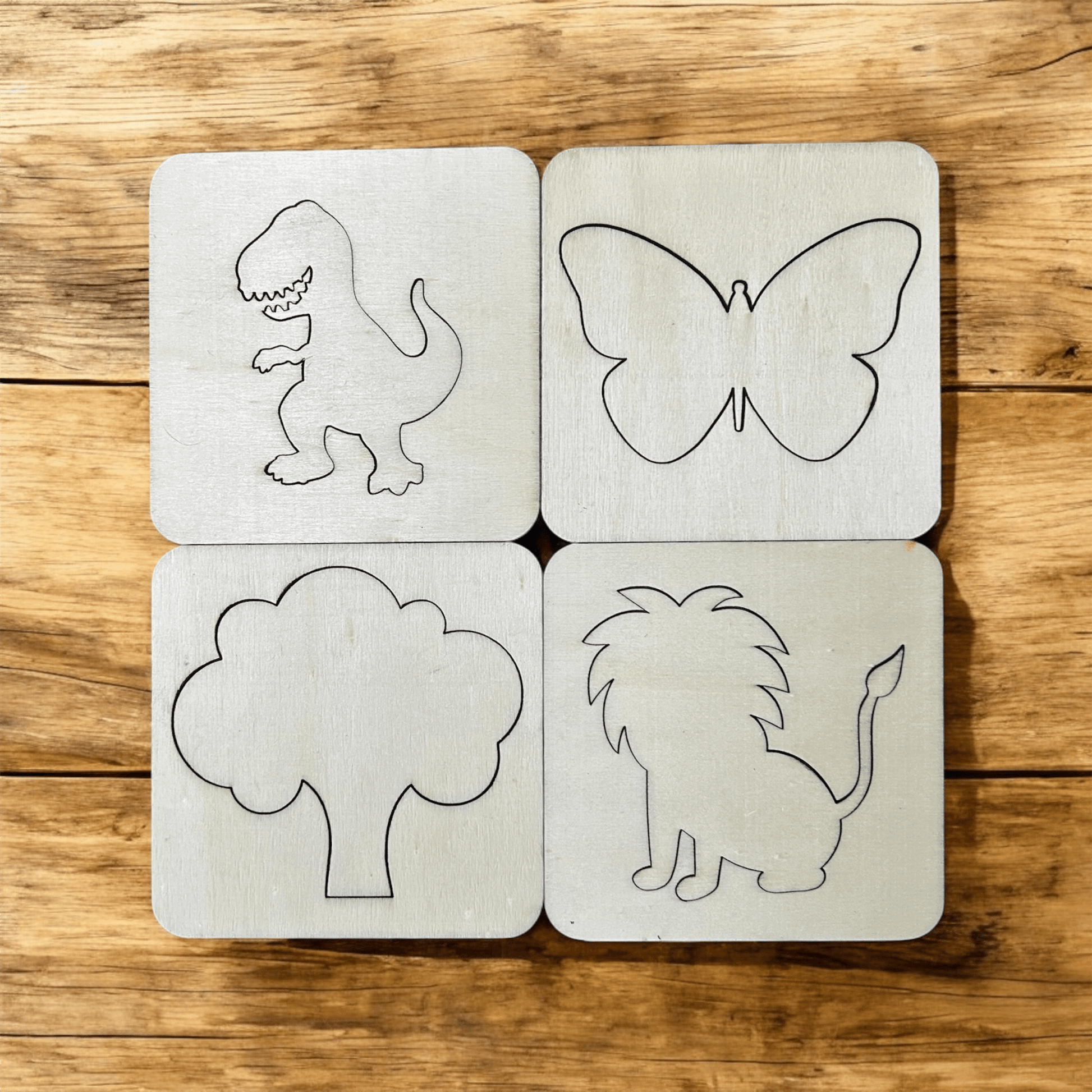 Ahşap Çizim Kartları 15li Paket - Antiola