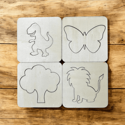 Ahşap Çizim Kartları 15li Paket - Antiola