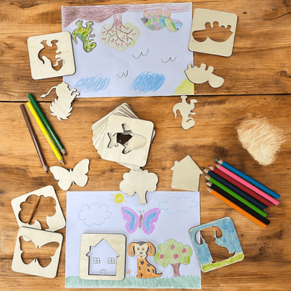 Ahşap Çizim Kartları 15li Paket - Antiola