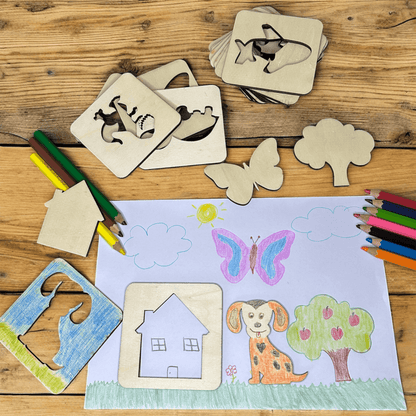 Ahşap Çizim Kartları 15li Paket - Antiola