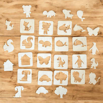 Ahşap Çizim Kartları 15li Paket - Antiola