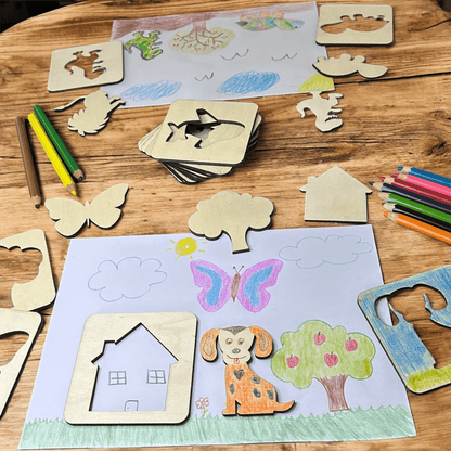 Ahşap Çizim Kartları 15li Paket - Antiola