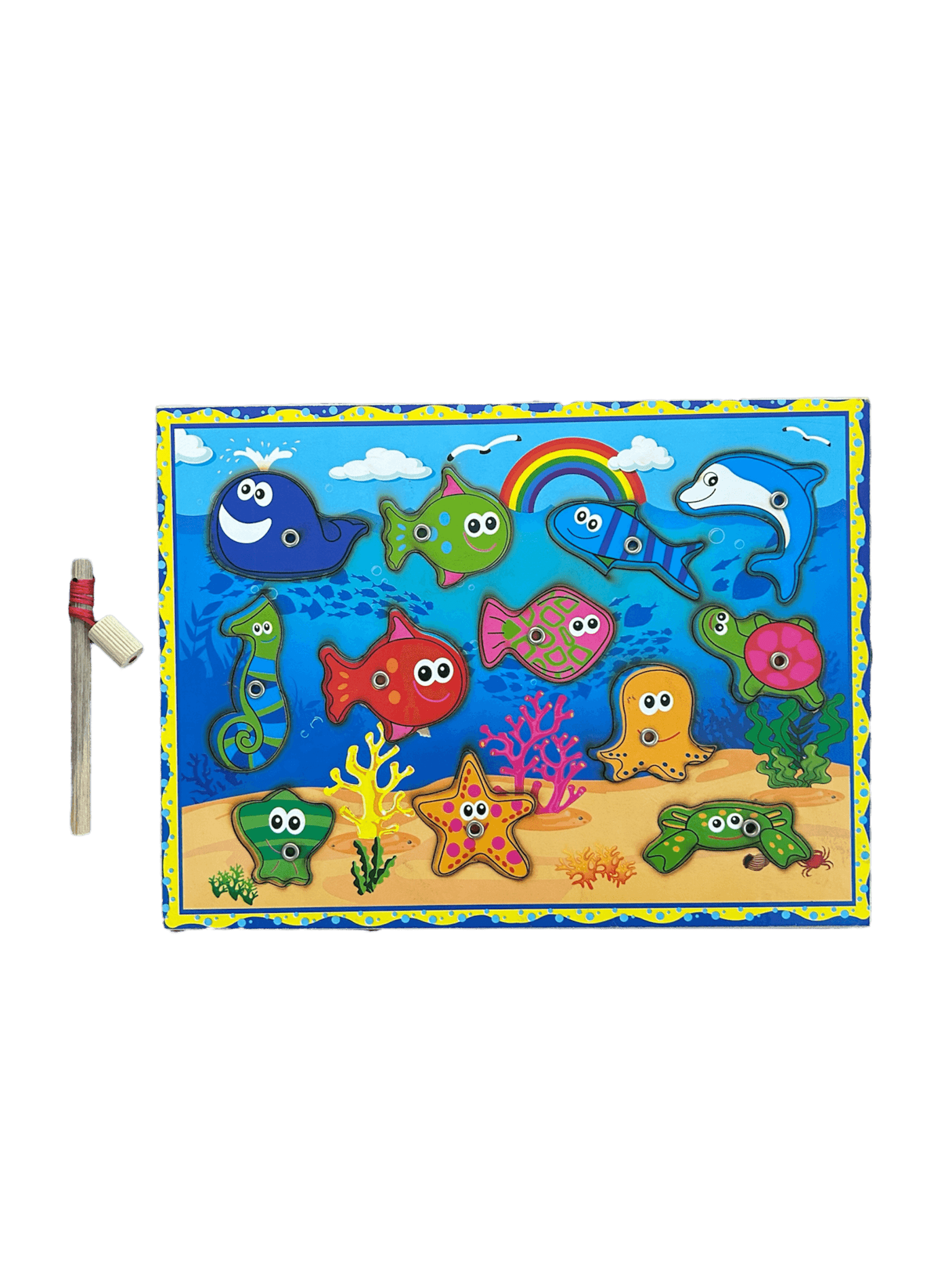 Ahşap, Mıknatıslı Balık Tutma Oyunu - Antiola