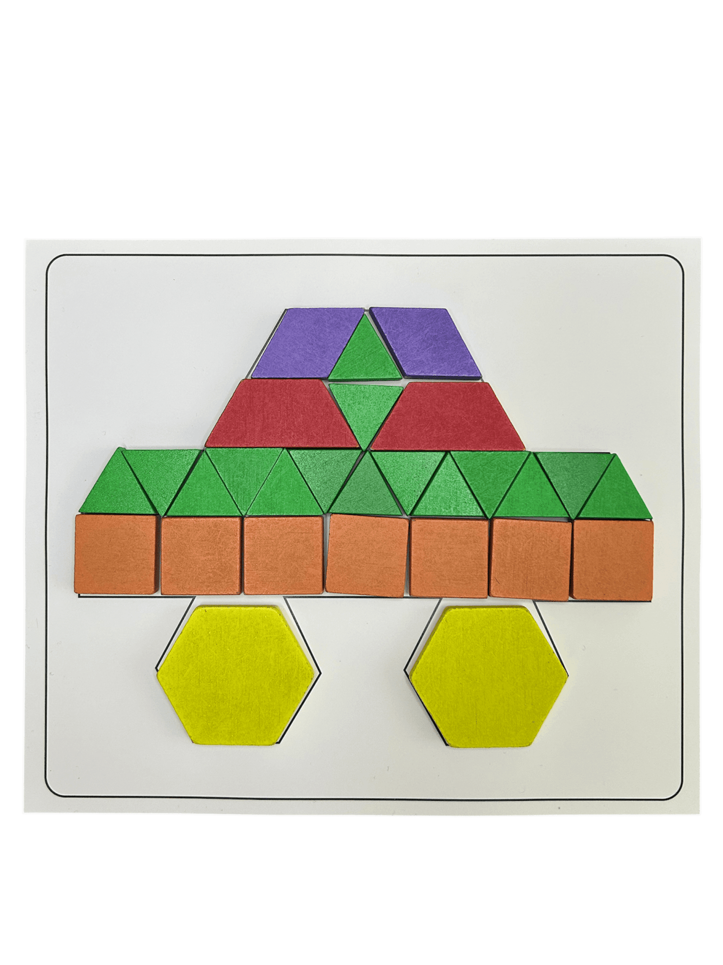 Ahşap Tangram Zeka Oyun Seti - 125 Parça - Antiola
