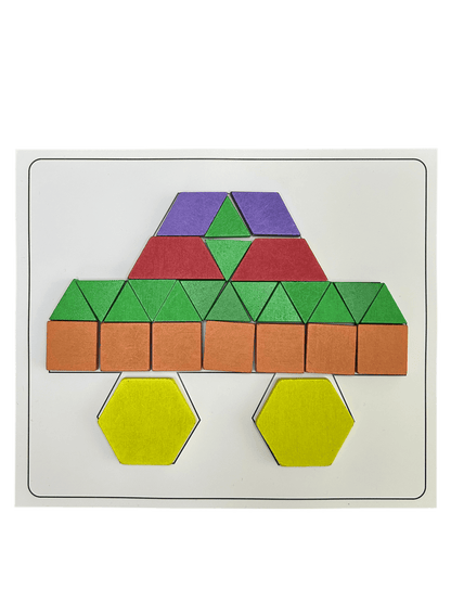 Ahşap Tangram Zeka Oyun Seti - 125 Parça - Antiola