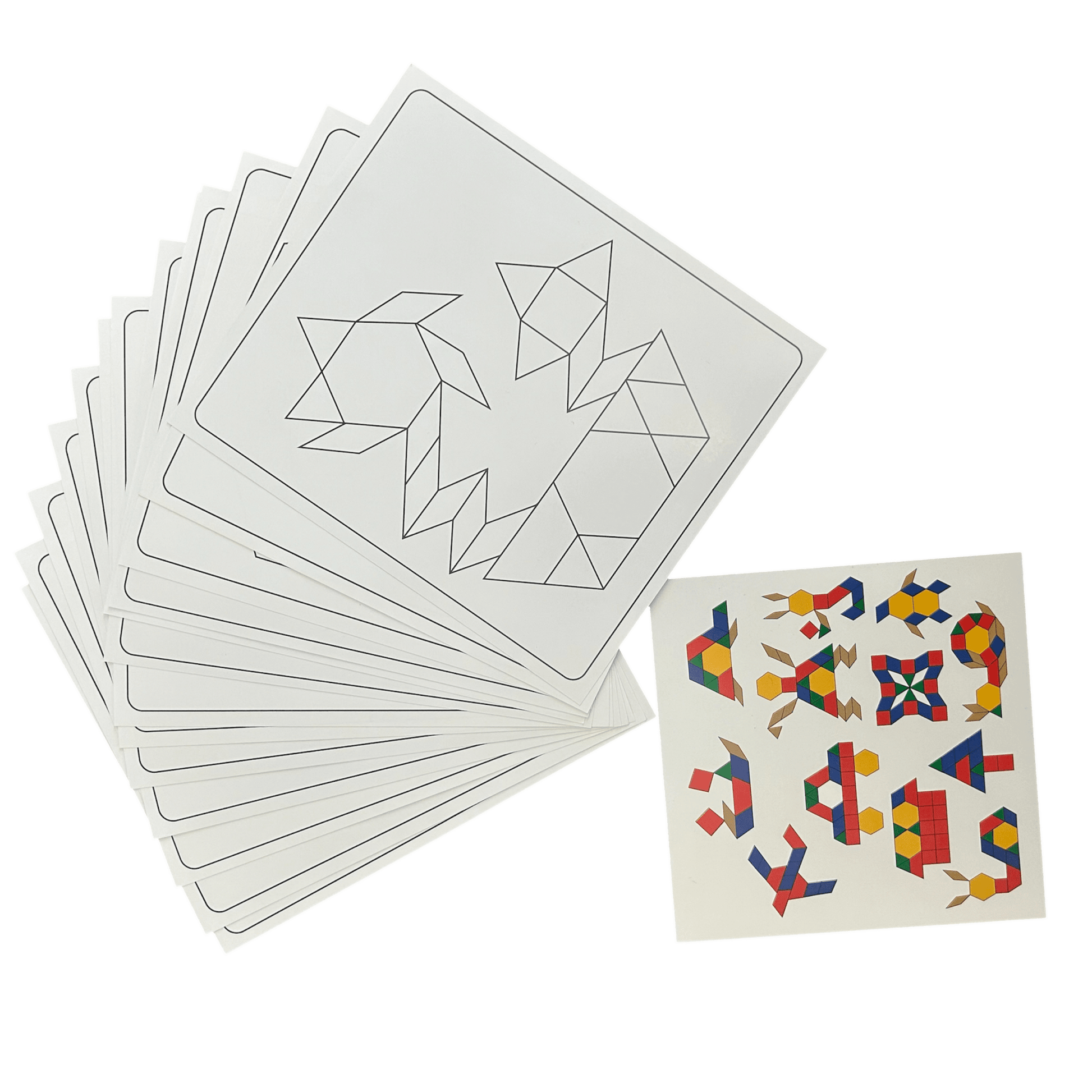 Ahşap Tangram Zeka Oyun Seti - 125 Parça - Antiola