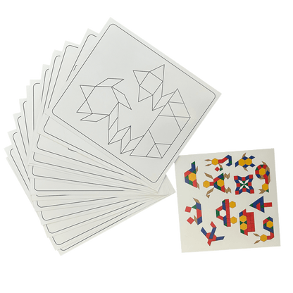 Ahşap Tangram Zeka Oyun Seti - 125 Parça - Antiola