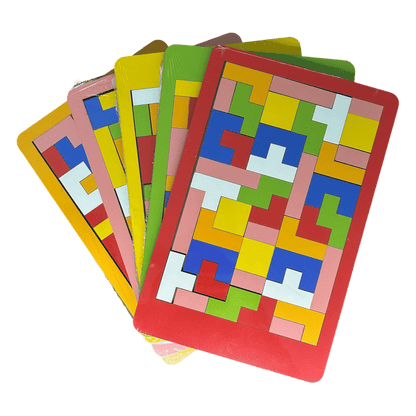 Ahşap Tetris Oyuncağı - Antiola