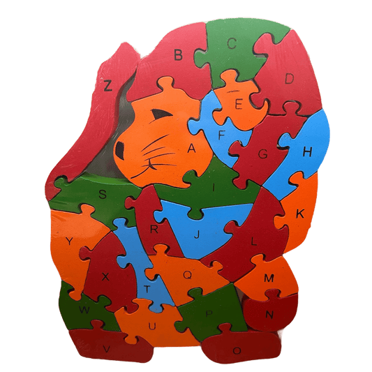 Ahşap Yapboz, Aslan Figürlü Puzzle - Antiola