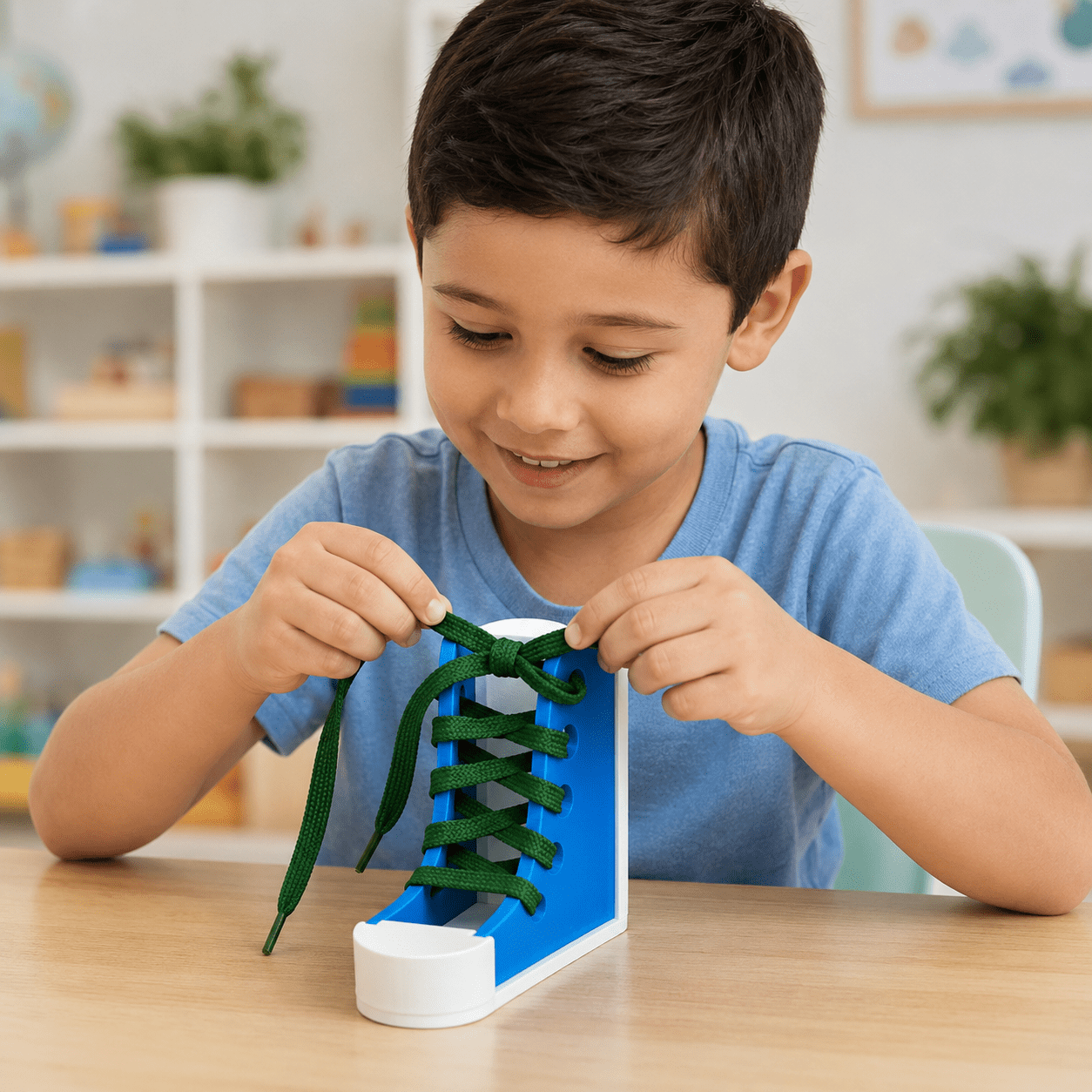 Ayakkabı Bağcık Bağlama Montessori Eğitici Oyuncak - Antiola