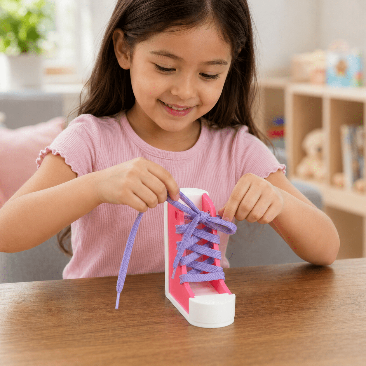 Ayakkabı Bağcık Bağlama Montessori Eğitici Oyuncak - Antiola