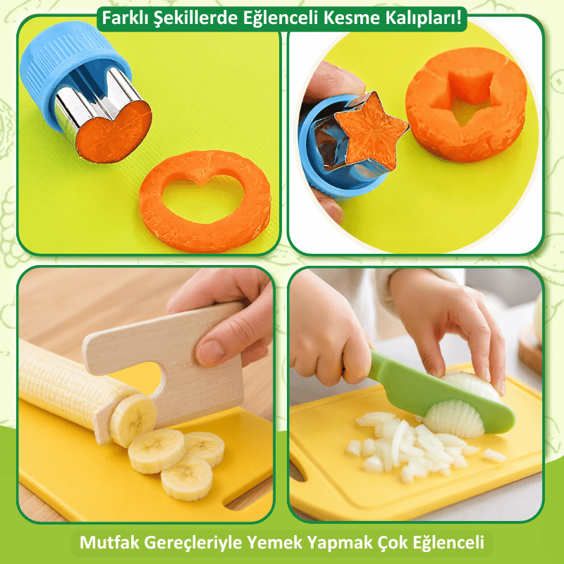 Çocuklar İçin El Kesmeyen Mutfak Araç-Gereçleri - Antiola