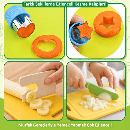 Çocuklar İçin El Kesmeyen Mutfak Araç-Gereçleri - Antiola
