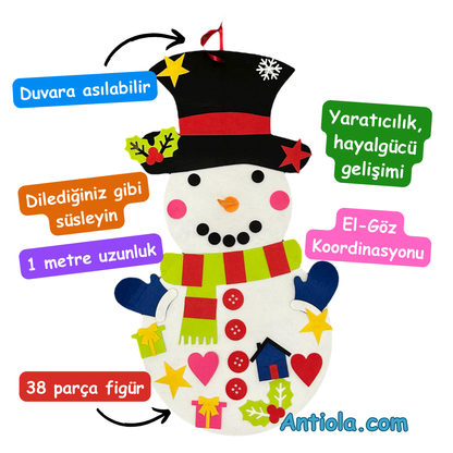 Montessori Keçe Kardan Adam