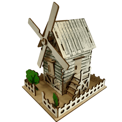 Kendin Yap(DIY) Ahşap Çiftlik Evi Maket Yapım Seti - Antiola