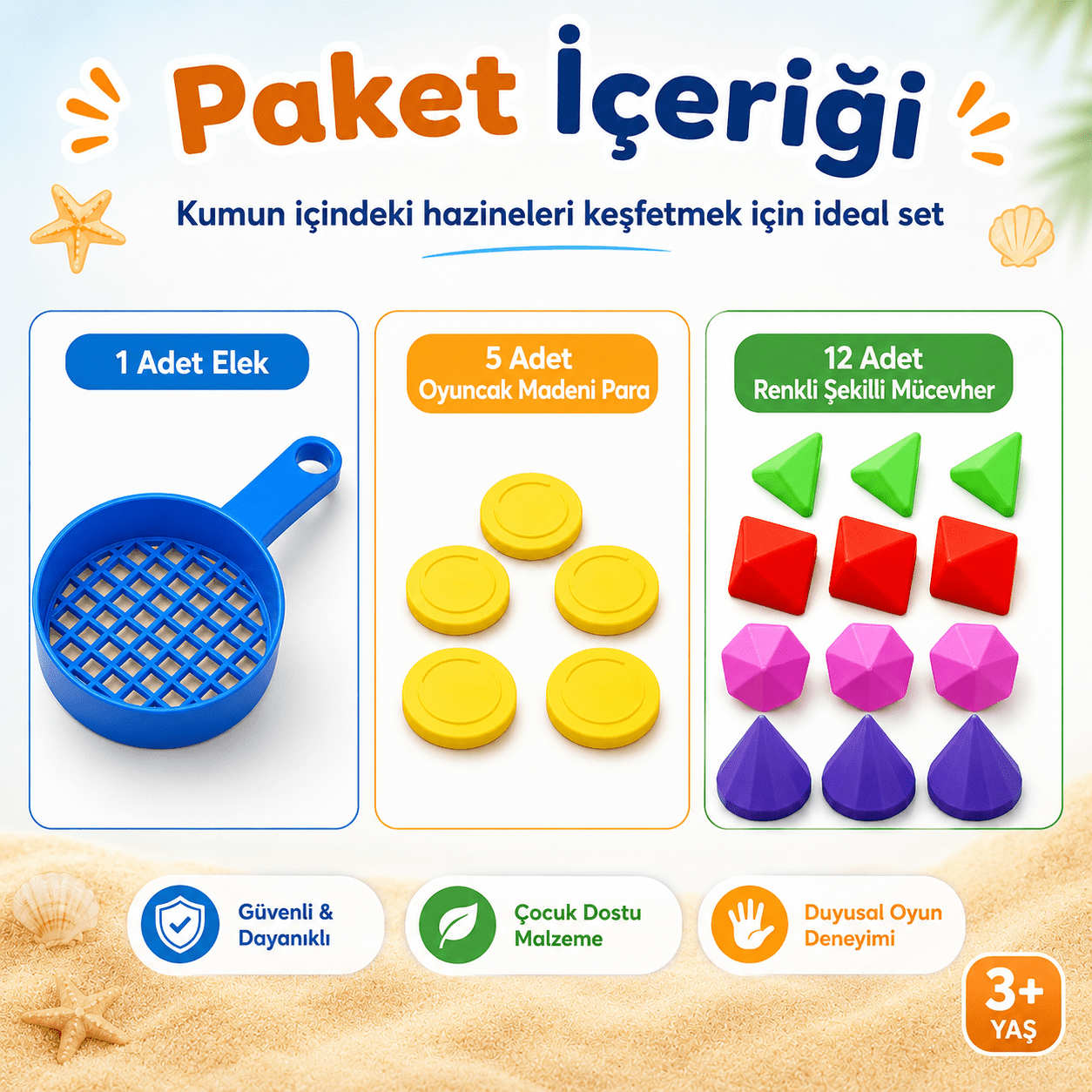 Kum Hazine Avı Plaj Oyuncak Seti - Antiola