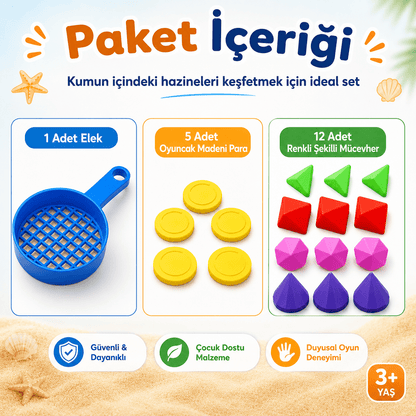 Kum Hazine Avı Plaj Oyuncak Seti - Antiola
