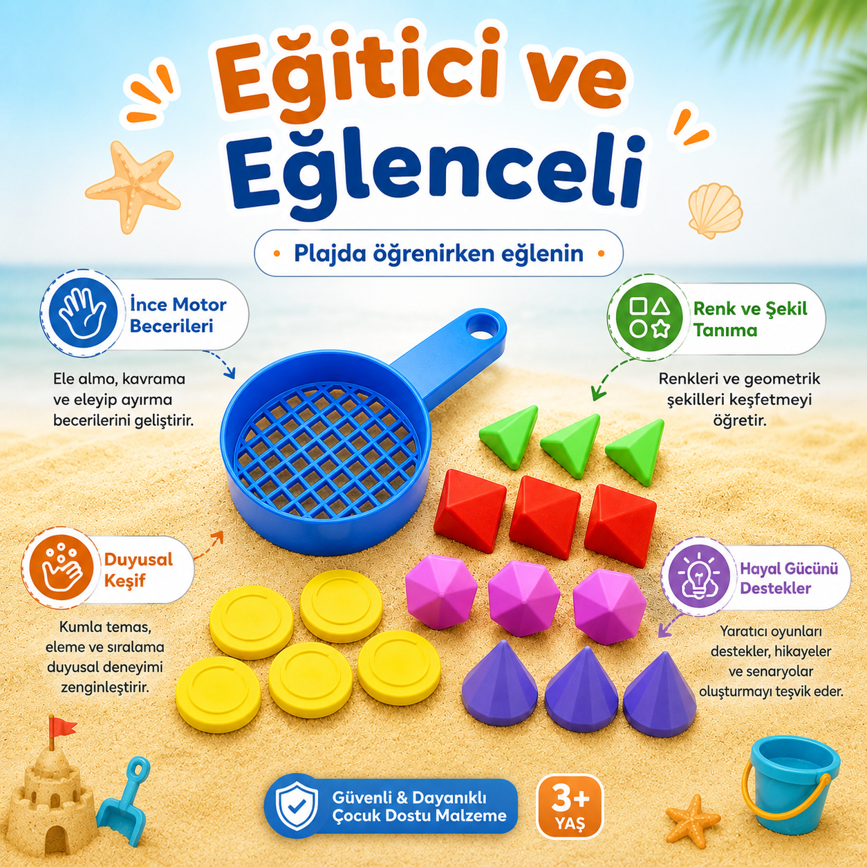 Kum Hazine Avı Plaj Oyuncak Seti - Antiola