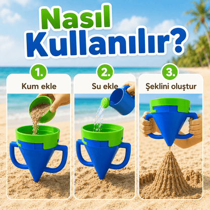 Kum ve Su Dökme Hunisi Plaj Oyuncağı - Antiola