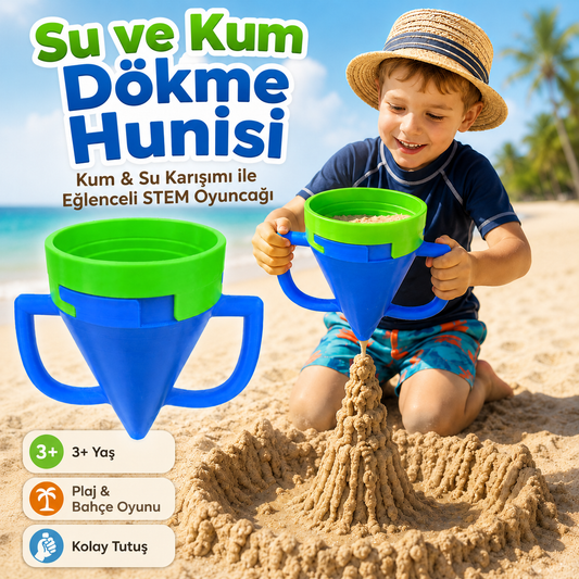 Kum ve Su Dökme Hunisi Plaj Oyuncağı - Antiola