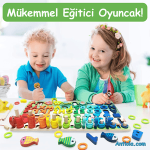 Logaritmik Ahşap Oyuncak - Antiola