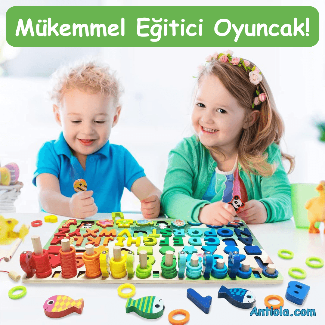 Logaritmik Ahşap Oyuncak - Antiola