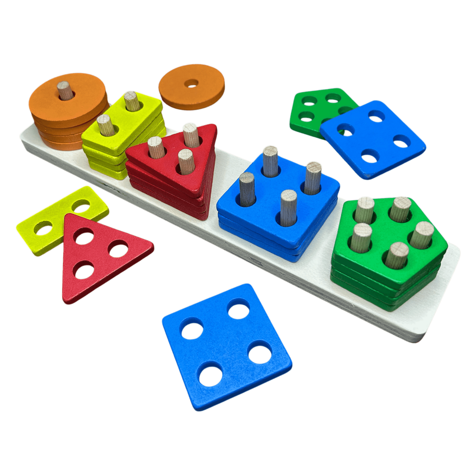 Montessori Ahşap Geometrik Şekiller - Antiola