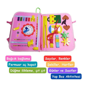 Montessori Çocuk Aktivite Çantası - Antiola