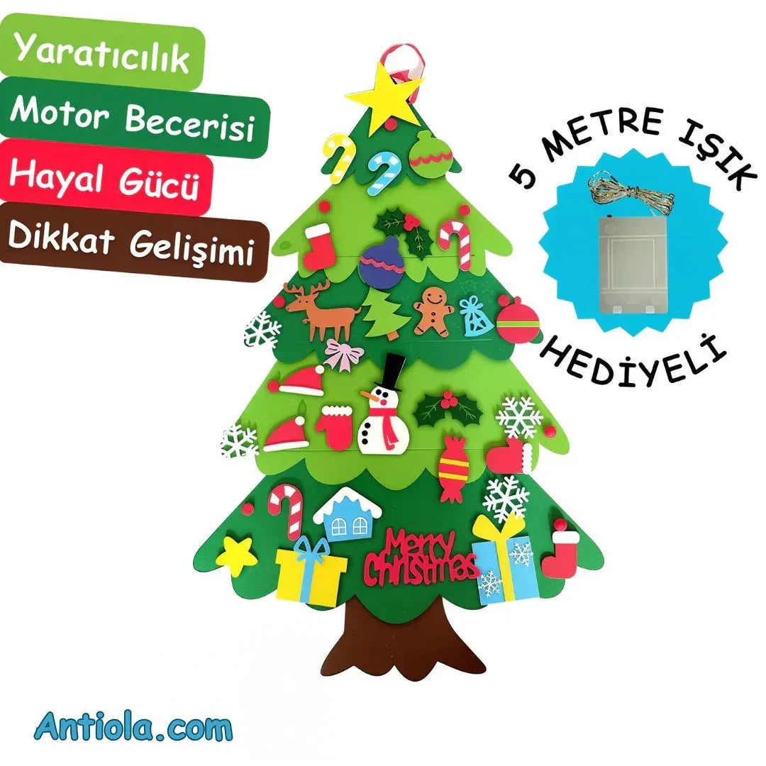 Montessori Keçe Yılbaşı Ağacı - Antiola