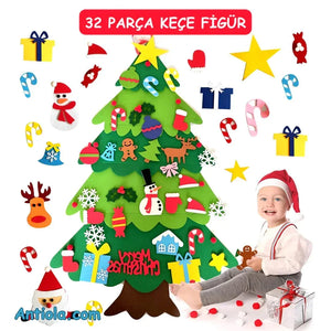 Montessori Keçe Yılbaşı Ağacı - Antiola