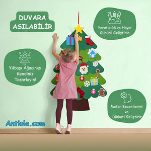 Montessori Keçe Yılbaşı Ağacı - Antiola