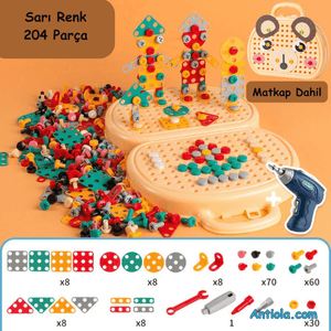 Montessori Toolbox Çocuklar için Tamir Seti - Antiola