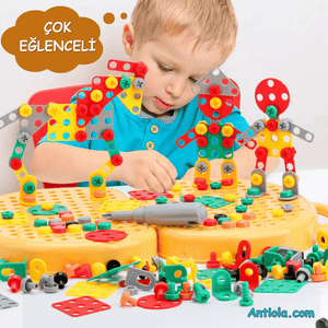 Montessori Toolbox Çocuklar için Tamir Seti - Antiola