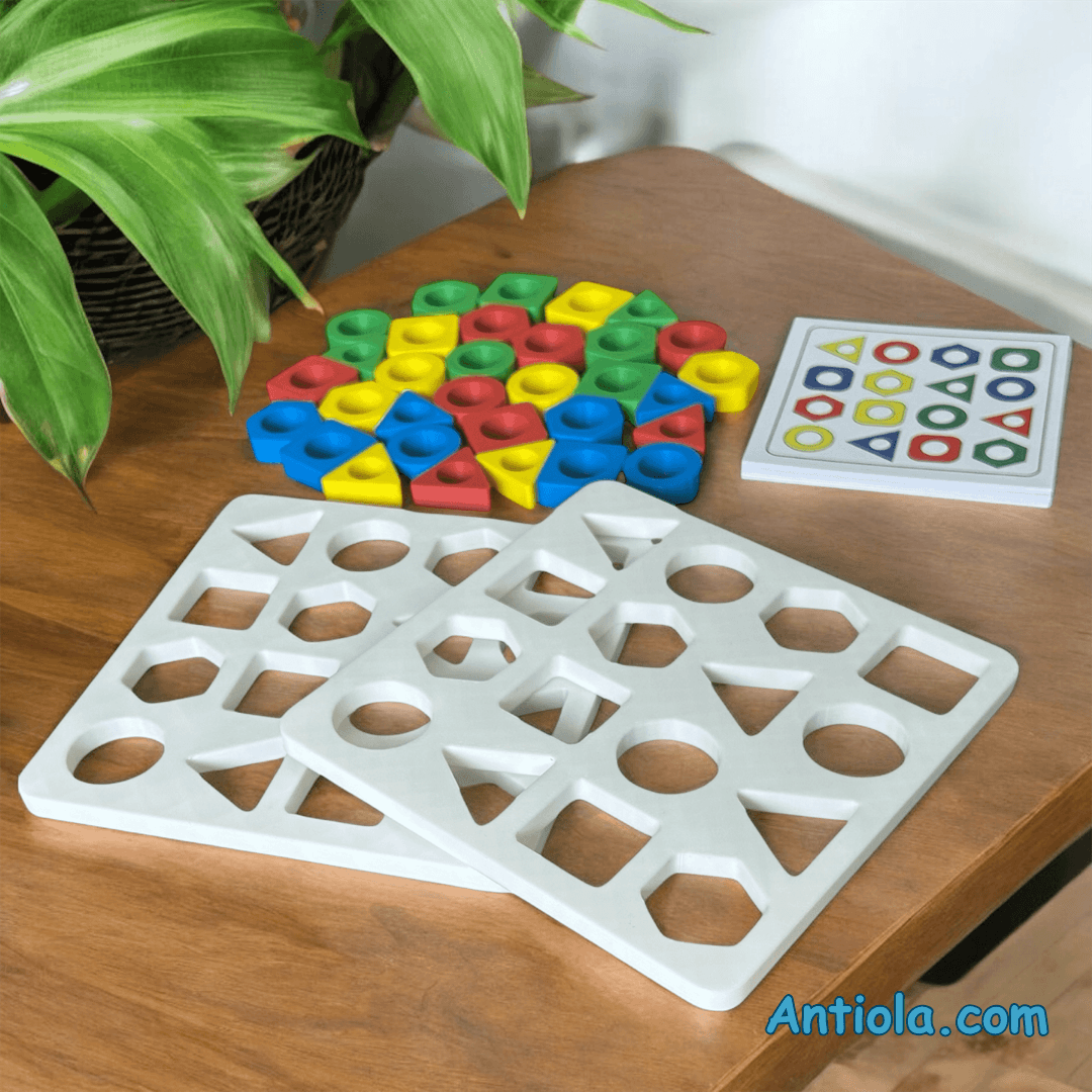 Şekil Renk Eşleştirme Oyun Seti - Antiola