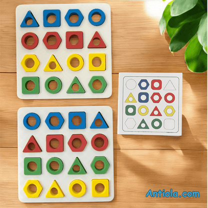 Şekil Renk Eşleştirme Oyun Seti - Antiola