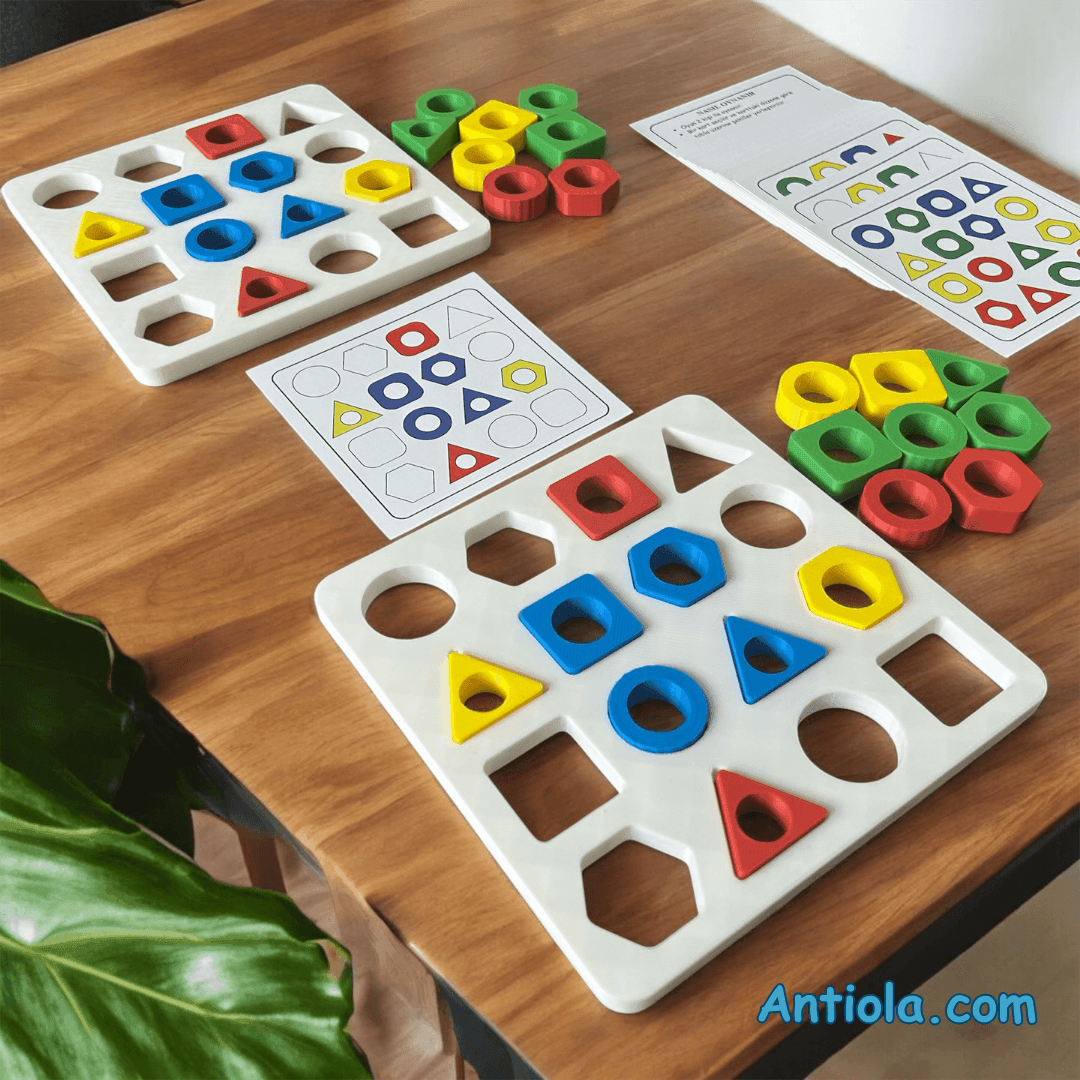 Şekil Renk Eşleştirme Oyun Seti - Antiola