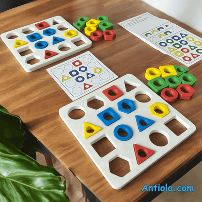 Şekil Renk Eşleştirme Oyun Seti - Antiola