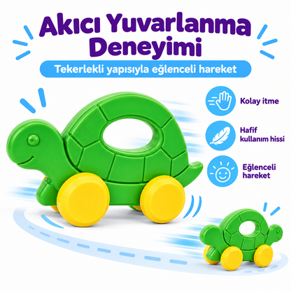 Tekerlekli Yuvarlanan Kaplumbağa Oyuncağı