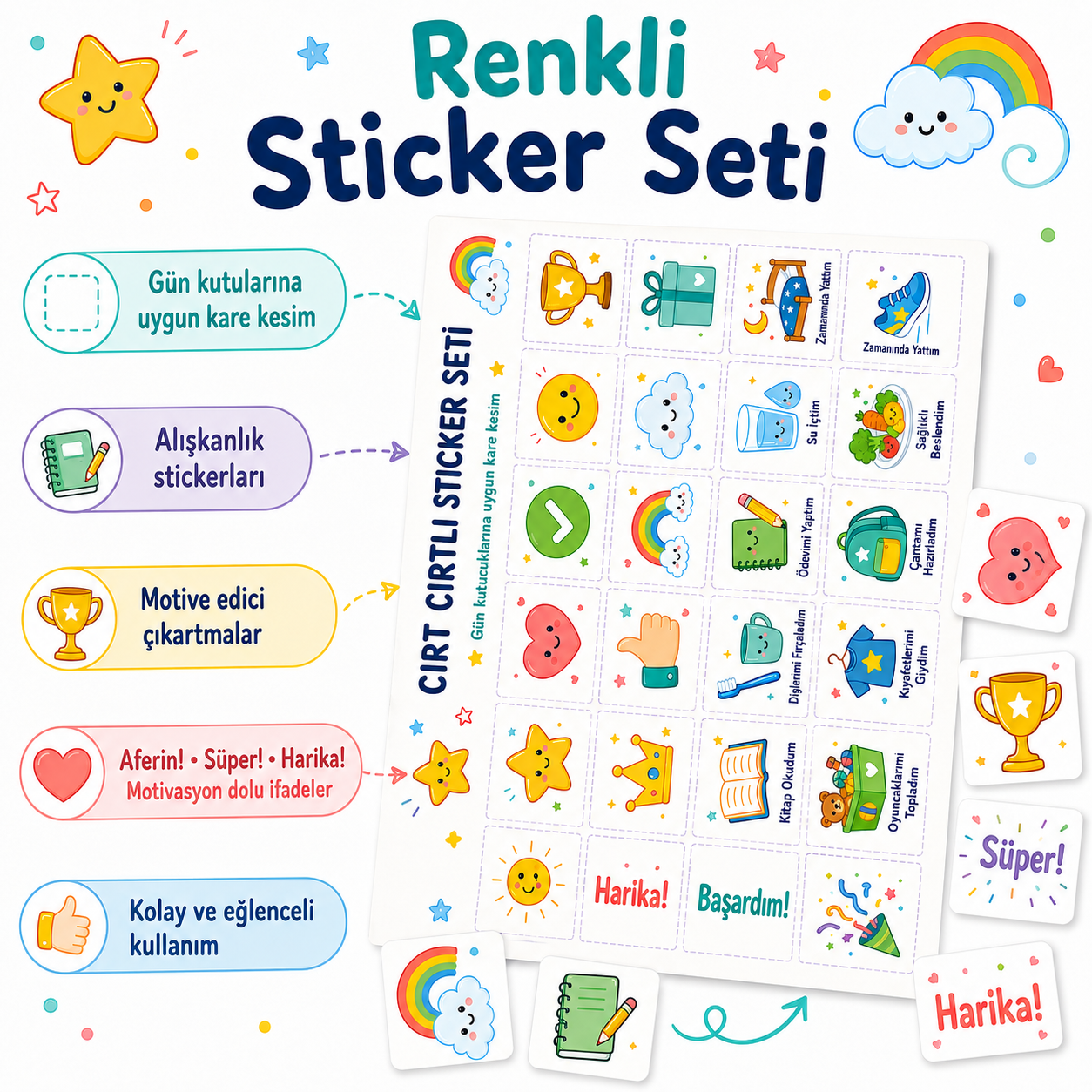 Zinciri Kırma Alışkanlık Panosu | Ödevini Yap, Dişini Fırçala
